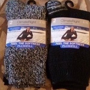 ClimateRight by CuddlDuds boot crew socks plushfill